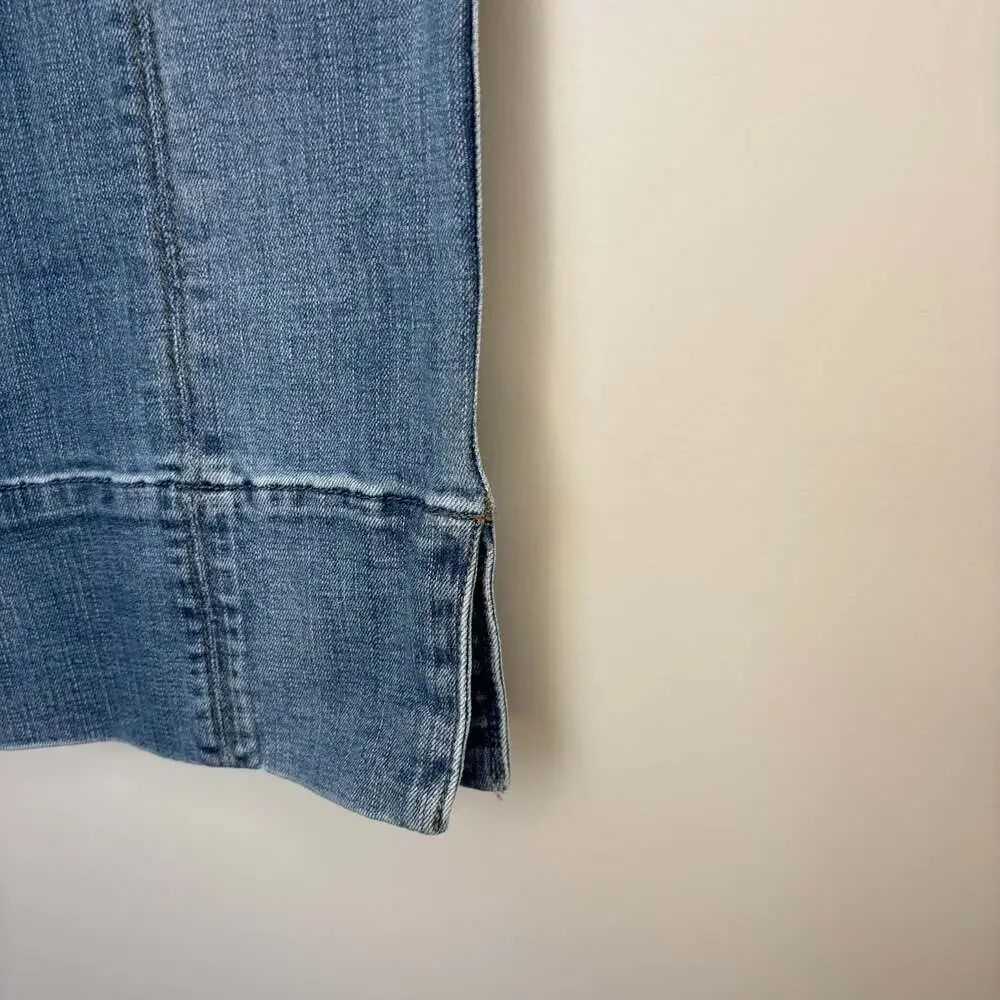 Democracy NEW Absolution high rise cropped jean womens 12 light wash denim